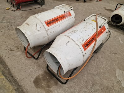 Lot Andrews G260D/V 110Volt Gas Space Heater (2 of)