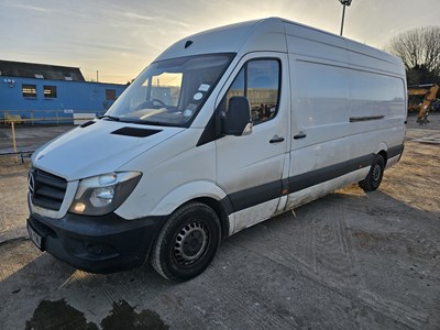 Lot 41 - 2014 Mercedes Sprinter 6 Speed Van, Side Door, Partial Camper Conversion, Solar Panel & Storage Batteries, Reverse Camera (NO VAT)(Tested 07/24)