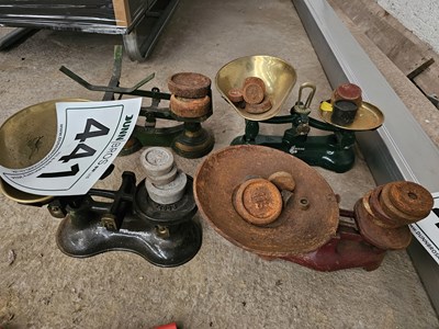 Lot 441 - Selection of Vintage Weighing Scales
