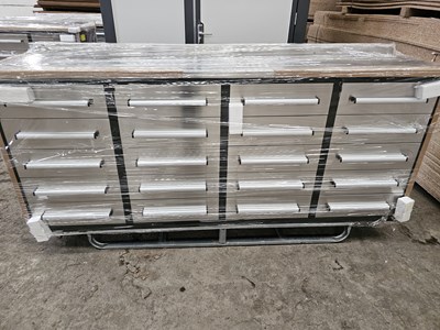 Lot 84 - Unused 7' Work Bench, 20 Drawers