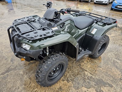 Lot 144 - Unused 2023 Honda TRX420 Rancher 4WD Petrol Quad Bike