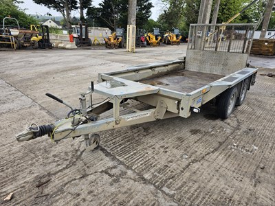 Lot 176 - Ifor Williams GX135 2.7 Ton Twin Axle Plant Trailer, Ramp